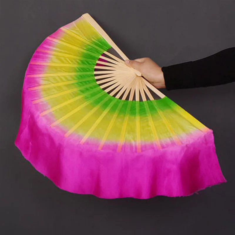 41cm(16.1") Real Silk Bamboo Ribs Fan Veils Colorful Belly Dancing silk short Fans Stage Performance Props Fans (L+R) Kids/Adult
41cm(16.1") Real Silk Bamboo Ribs Fan Veils Colorful Belly Dancing silk short Fans Stage Performance Props Fans (L+R) Kids/Adult