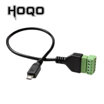 Micro USB male to screw terminal block connector USB cable terminal plug with shield connector Micro male Jack
Micro USB male to screw terminal block connector USB cable terminal plug with shield connector Micro male Jack