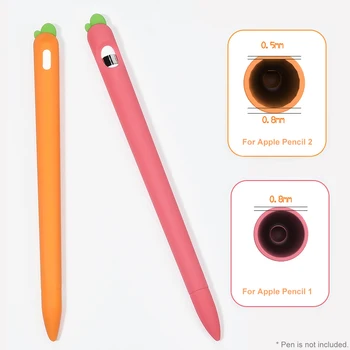 Cute Carrot Silicone Pencil Case For Apple Pencil 2/1 Case For iPad Tablet Touch Pen Stylus Cartoon Protective Cover
Cute Carrot Silicone Pencil Case For Apple Pencil 2/1 Case For iPad Tablet Touch Pen Stylus Cartoon Protective Cover