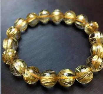 Jewelry Pearl Bracelet Natural Gold Rutilated Quartz Translucent Beads Men Bracelet 6A 10 mm>jewerly Free Shipping 
Jewelry Pearl Bracelet Natural Gold Rutilated Quartz Translucent Beads Men Bracelet 6A 10 mm>jewerly Free Shipping