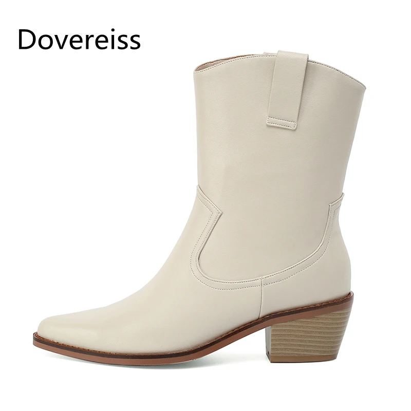 Dovereiss Fashion Women's Shoes Winter new Sexy Pointed toe Pure color white Slip on Short boot Elegant sexy Concise Mature
Dovereiss Fashion Women's Shoes Winter new Sexy Pointed toe Pure color white Slip on Short boot Elegant sexy Concise Mature