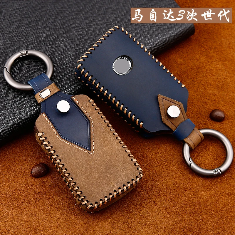 Leather Car Remote Key Case Cover for For Mazda 3 Alexa CX4 CX5 CX8 2019 2020 3Button Smart Remote Car Key
Leather Car Remote Key Case Cover for For Mazda 3 Alexa CX4 CX5 CX8 2019 2020 3Button Smart Remote Car Key