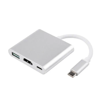 Hot Sale USB 3.1 Converter Adapter Type-C To HDMI/USB 3.0/USB-C Aluminum Compatible For Macbook Adapter
Hot Sale USB 3.1 Converter Adapter Type-C To HDMI/USB 3.0/USB-C Aluminum Compatible For Macbook Adapter
