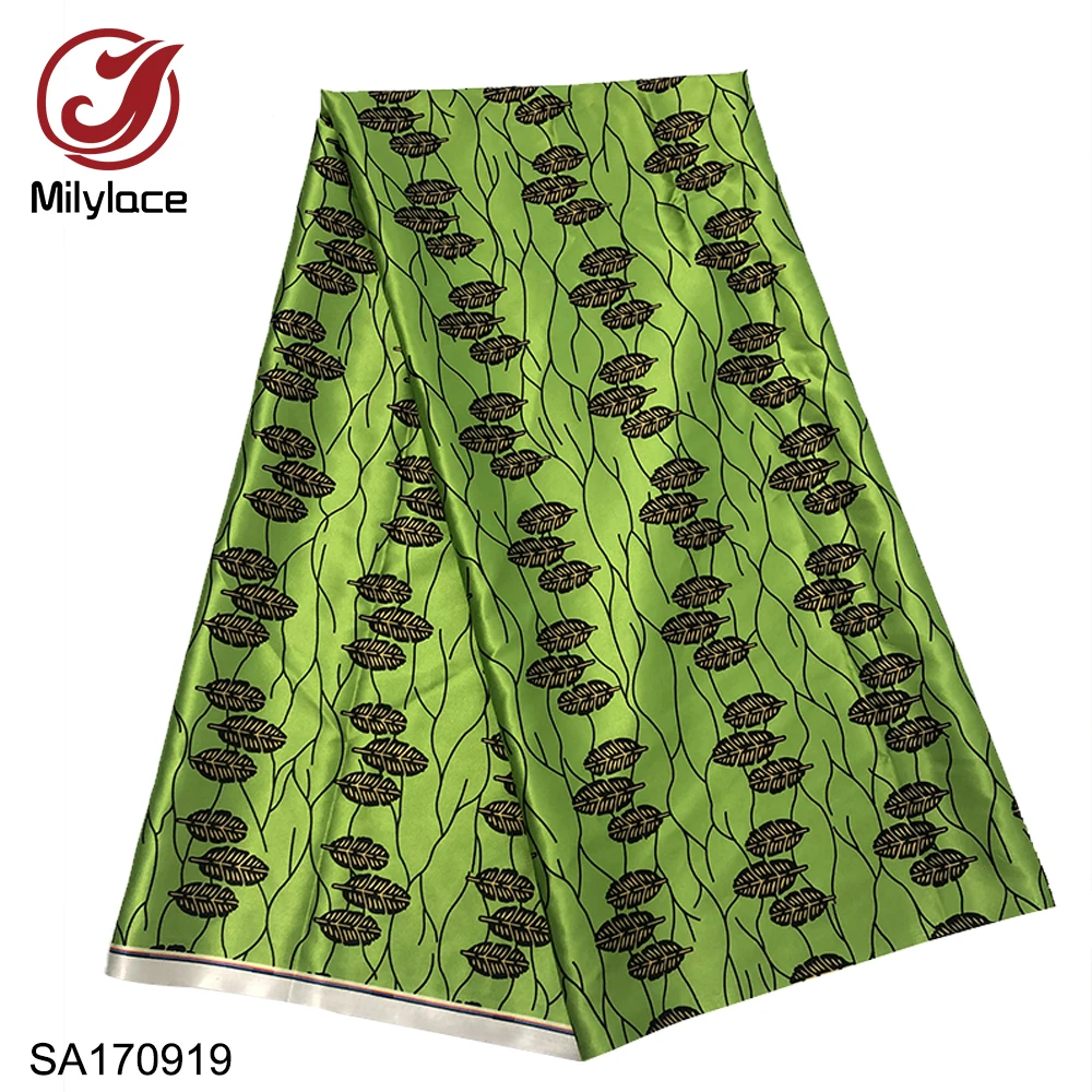 2019 latest African printing satin fabric 5 yards high quality polyester satin fabric Ankara style for clothing dresses SA170916
2019 latest African printing satin fabric 5 yards high quality polyester satin fabric Ankara style for clothing dresses SA170916