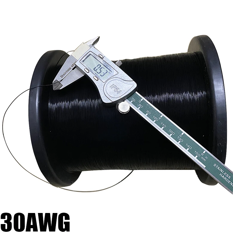 Description Picture 6 of item30AWG Mounting Wire Ultra-fine Special Fine Cable Black Grey Red FEP High Temperature Multi-strand Electronic Wire