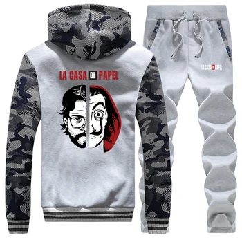 Men comfort Tracksuit Warm Winter fleece Thick Cartoon Camouflage Hoodies+Sweatpants 2Pcs Sets Hip Hop jacket Outerwear Clothing
Men comfort Tracksuit Warm Winter fleece Thick Cartoon Camouflage Hoodies+Sweatpants 2Pcs Sets Hip Hop jacket Outerwear Clothing