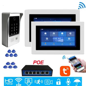 720P WIFI IP 7" Touch Screen Recording Video Intercom Door Phone Doorbell Remote Monitor Unlock Code Keypad RFID Camera 2 Screen
720P WIFI IP 7" Touch Screen Recording Video Intercom Door Phone Doorbell Remote Monitor Unlock Code Keypad RFID Camera 2 Screen