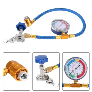 R134A R12 Hose Plastic Metal Air Conditioning Refrigerant Recharge Measuring Kit
R134A R12 Hose Plastic Metal Air Conditioning Refrigerant Recharge Measuring Kit