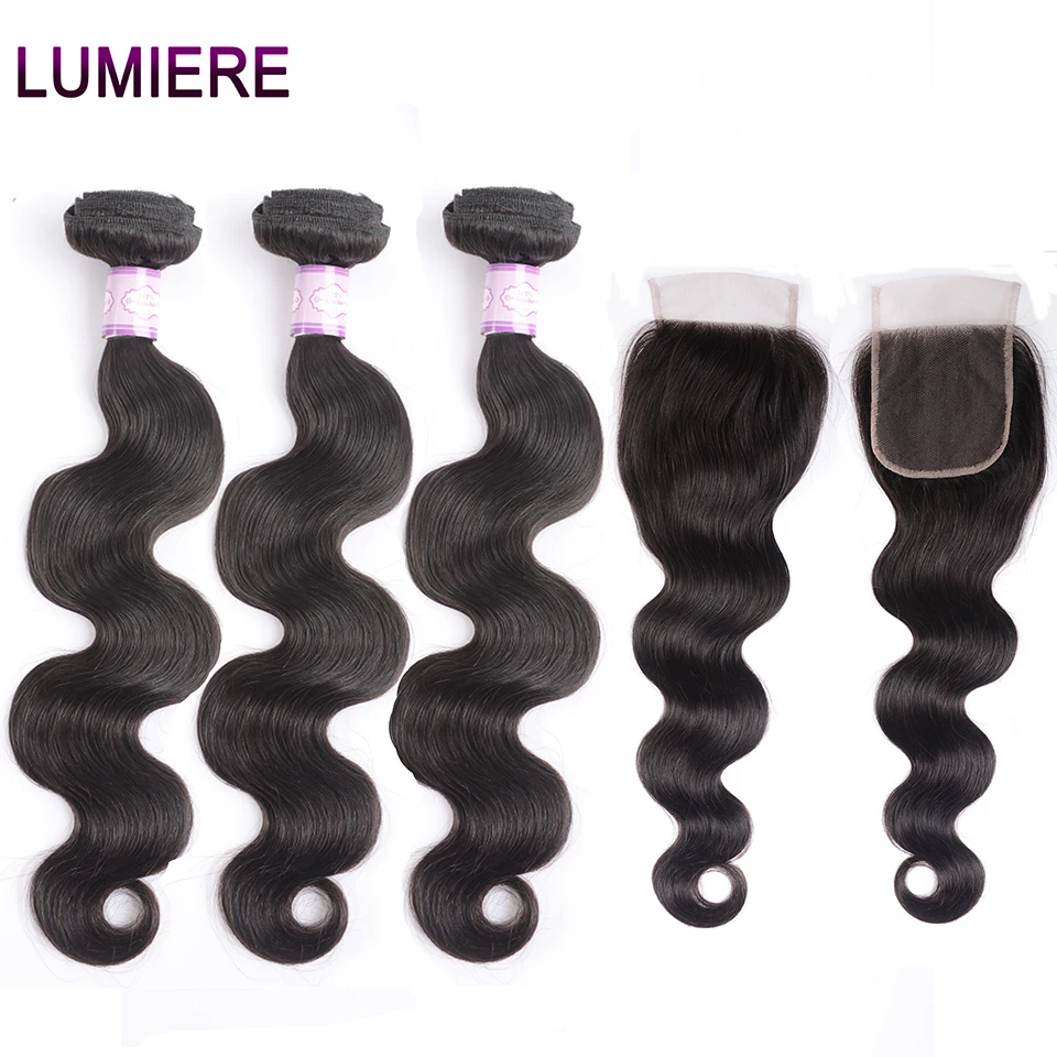 Lumiere Hair Malaysian Body Wave Human Hair 3 Bundles With 4*4 Closure 100% Human Hair Bundles With Closure Remy Free Shipping
Lumiere Hair Malaysian Body Wave Human Hair 3 Bundles With 4*4 Closure 100% Human Hair Bundles With Closure Remy Free Shipping