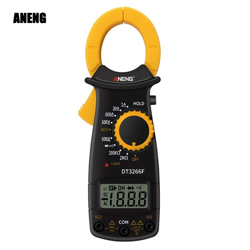 ANENG DT3266F Digital Clamp Multimeter AC/DC Voltage Ampere NCV Resistance Diode Test
ANENG DT3266F Digital Clamp Multimeter AC/DC Voltage Ampere NCV Resistance Diode Test