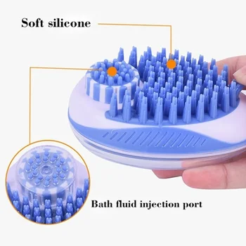 New Soft Silicone Dog Bath Brush Comb Pet Shower Shampoo Brush Shower Hair Removal Comb With Filling Shower Gel Function
New Soft Silicone Dog Bath Brush Comb Pet Shower Shampoo Brush Shower Hair Removal Comb With Filling Shower Gel Function