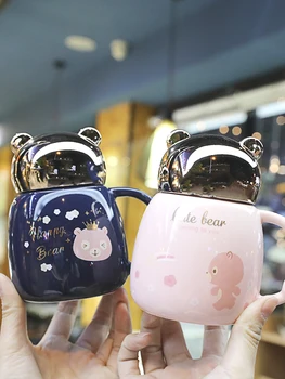 Ins Style Super Cute Mug Student Ceramic Cup Cartoon Female Cute Portable High-Value Girl's Bear Theme Mugs Cups
Ins Style Super Cute Mug Student Ceramic Cup Cartoon Female Cute Portable High-Value Girl's Bear Theme Mugs Cups