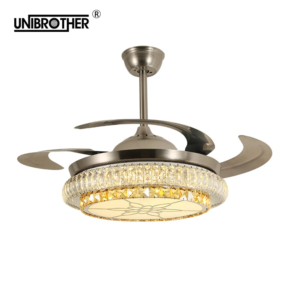 bluetooth DC LED Ceiling Fans light with remote control Invisible Steel fan blade home decoration Frequency conversion
bluetooth DC LED Ceiling Fans light with remote control Invisible Steel fan blade home decoration Frequency conversion