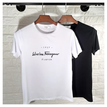 2020 summer new star same o-neck letter printing short sleeve T-shirt for men's bottoming T-shirt for girls
2020 summer new star same o-neck letter printing short sleeve T-shirt for men's bottoming T-shirt for girls