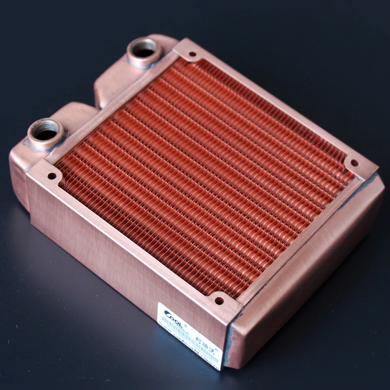 Ke Ruiwo 120mm Full Red Copper Radiator 45mm Thickness Water Cooling Radiator Suitable For 120mm Fans
Ke Ruiwo 120mm Full Red Copper Radiator 45mm Thickness Water Cooling Radiator Suitable For 120mm Fans