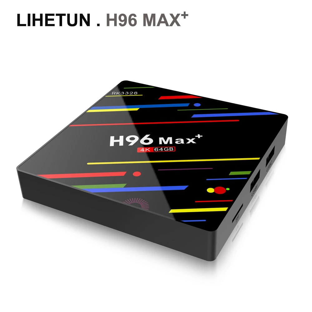 Android 9 0 ТВ коробка H96 MAX Plus 4 Гб оперативной памяти 32 ГБ 64 встроенной с двумя
