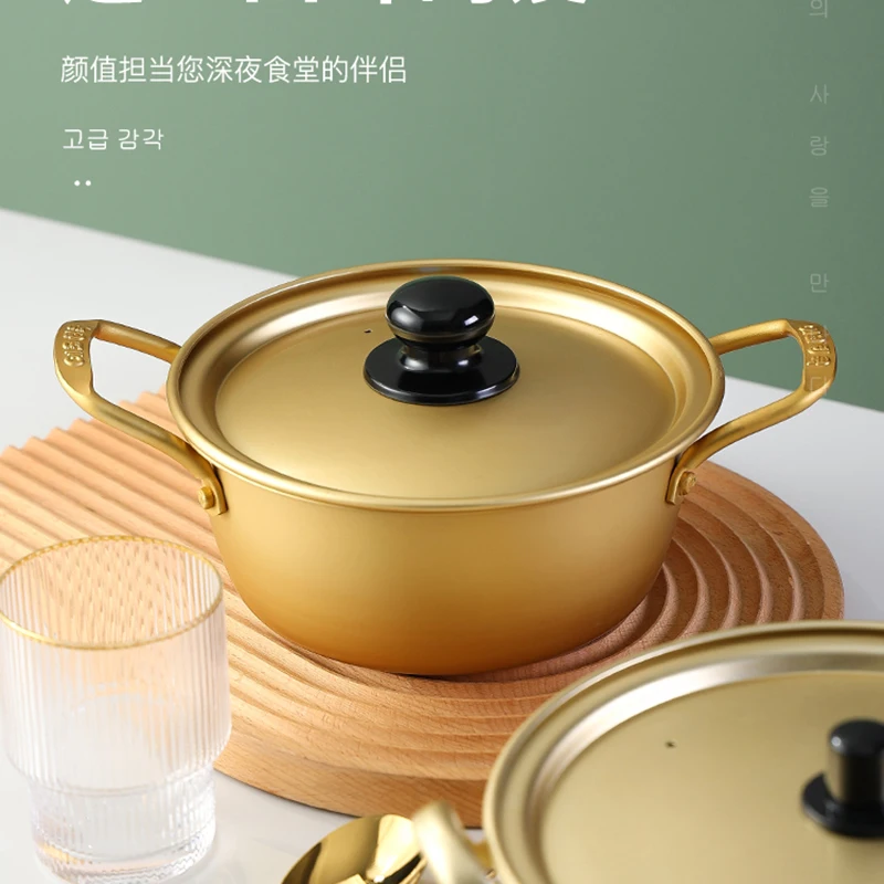 Gold Cooking Pots Fast Food Noodles Hot Pot Soup Base Small Small Kitchen Saucepan Stockpot Utensils for Kitchen Cookware
Gold Cooking Pots Fast Food Noodles Hot Pot Soup Base Small Small Kitchen Saucepan Stockpot Utensils for Kitchen Cookware