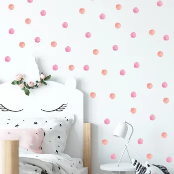 Watercolor Pink Polka Dots Wall Stickers Circles Hand Drawn Planets Wall Decals for Kids Room Baby Nursery Home Decoration PVC
Watercolor Pink Polka Dots Wall Stickers Circles Hand Drawn Planets Wall Decals for Kids Room Baby Nursery Home Decoration PVC