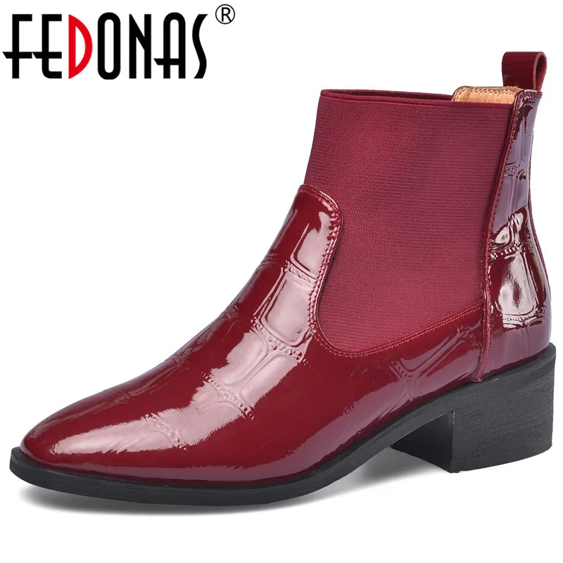 FEDONAS Classic Elastic Band Female Big Size Chelsea Boots Top Quality Genuine Leather Women Ankle Boots Dancing Shoes Woman
FEDONAS Classic Elastic Band Female Big Size Chelsea Boots Top Quality Genuine Leather Women Ankle Boots Dancing Shoes Woman