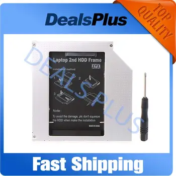 New 9.5mm 2nd HDD Caddy IDE to SATA 2.5 Enclosure For Laptop ODD DVD-ROM Optibay Adapter SSD Hard Drive Disk Aluminium Caddy
New 9.5mm 2nd HDD Caddy IDE to SATA 2.5 Enclosure For Laptop ODD DVD-ROM Optibay Adapter SSD Hard Drive Disk Aluminium Caddy