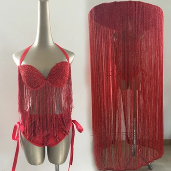 Bar Nightclub DS Sexy Female Singer DJ Costume Exaggerated Long Tassel Hat Red Bikini Suit Halloween Party Cosplay Wear DWY3634
Bar Nightclub DS Sexy Female Singer DJ Costume Exaggerated Long Tassel Hat Red Bikini Suit Halloween Party Cosplay Wear DWY3634