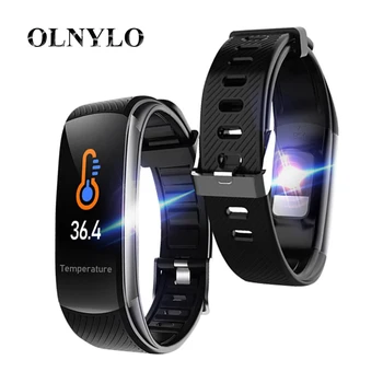 New C6T Smart Band Body Temperature Monitoring Smart Bracelet Information Push Sleep Exercise Step IP67 Sports Clock Smart Watch
New C6T Smart Band Body Temperature Monitoring Smart Bracelet Information Push Sleep Exercise Step IP67 Sports Clock Smart Watch