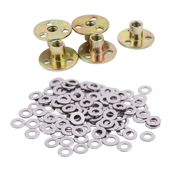 100Pcs M2.5X6Mmx0.5Mm Stainless Steel Round Flat Washer & 5Pcs M8 Female Thread Dia Metal Hole Tee Nut Fastener
100Pcs M2.5X6Mmx0.5Mm Stainless Steel Round Flat Washer & 5Pcs M8 Female Thread Dia Metal Hole Tee Nut Fastener