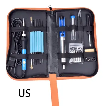 60W Electric Soldering Iron Tool Kit Welding Desoldering Pump Tool 0ML Set yellow bag 60w soldering iron set
60W Electric Soldering Iron Tool Kit Welding Desoldering Pump Tool 0ML Set yellow bag 60w soldering iron set