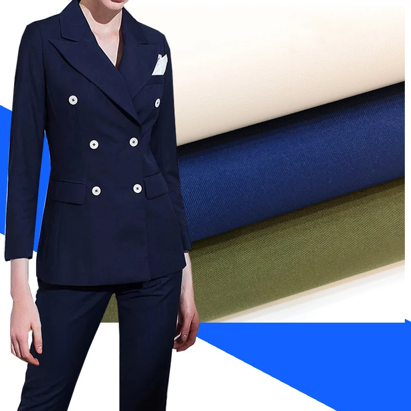 260GSM High Grade Polyester Shuttle Weaving Cloth Elastic Twill Woven Japanese and Korean Fashion Fabrics
260GSM High Grade Polyester Shuttle Weaving Cloth Elastic Twill Woven Japanese and Korean Fashion Fabrics