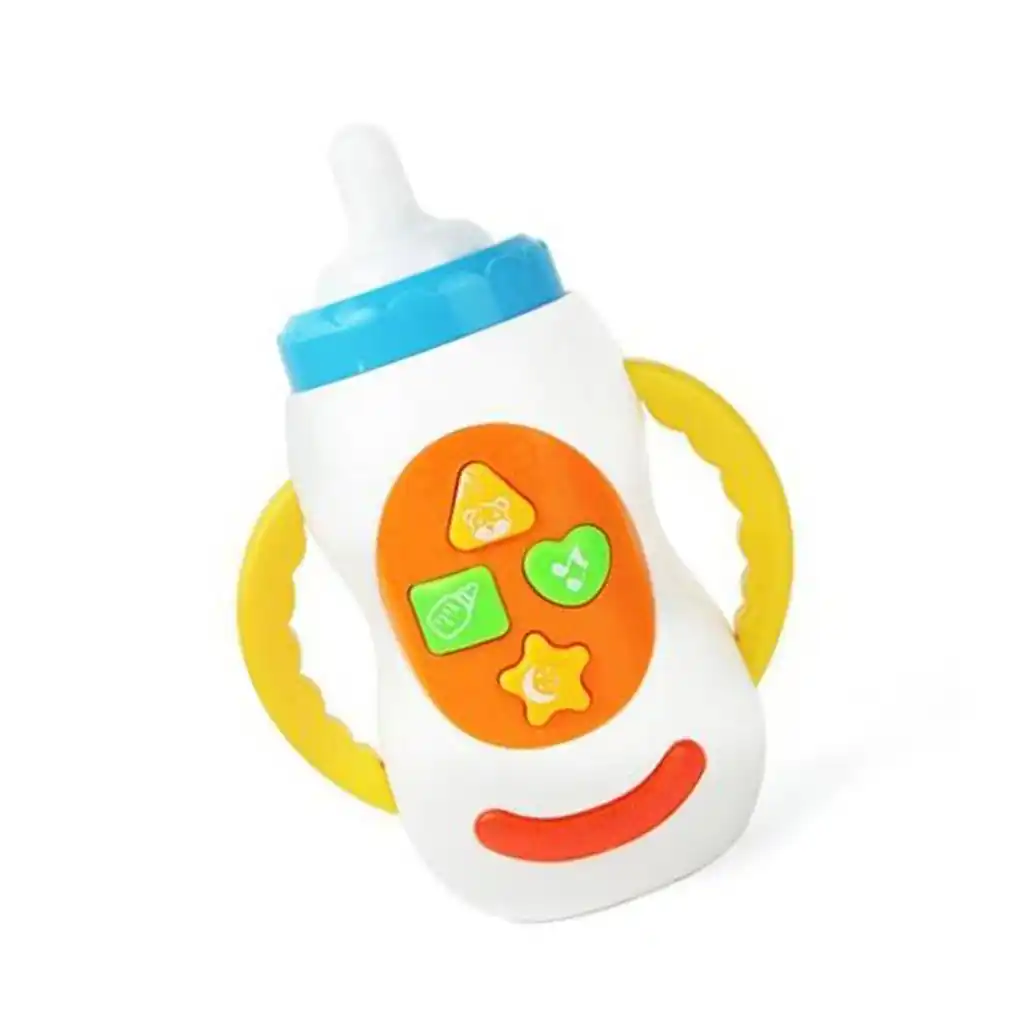 baby kids safe sound music light milk bottle learning musical