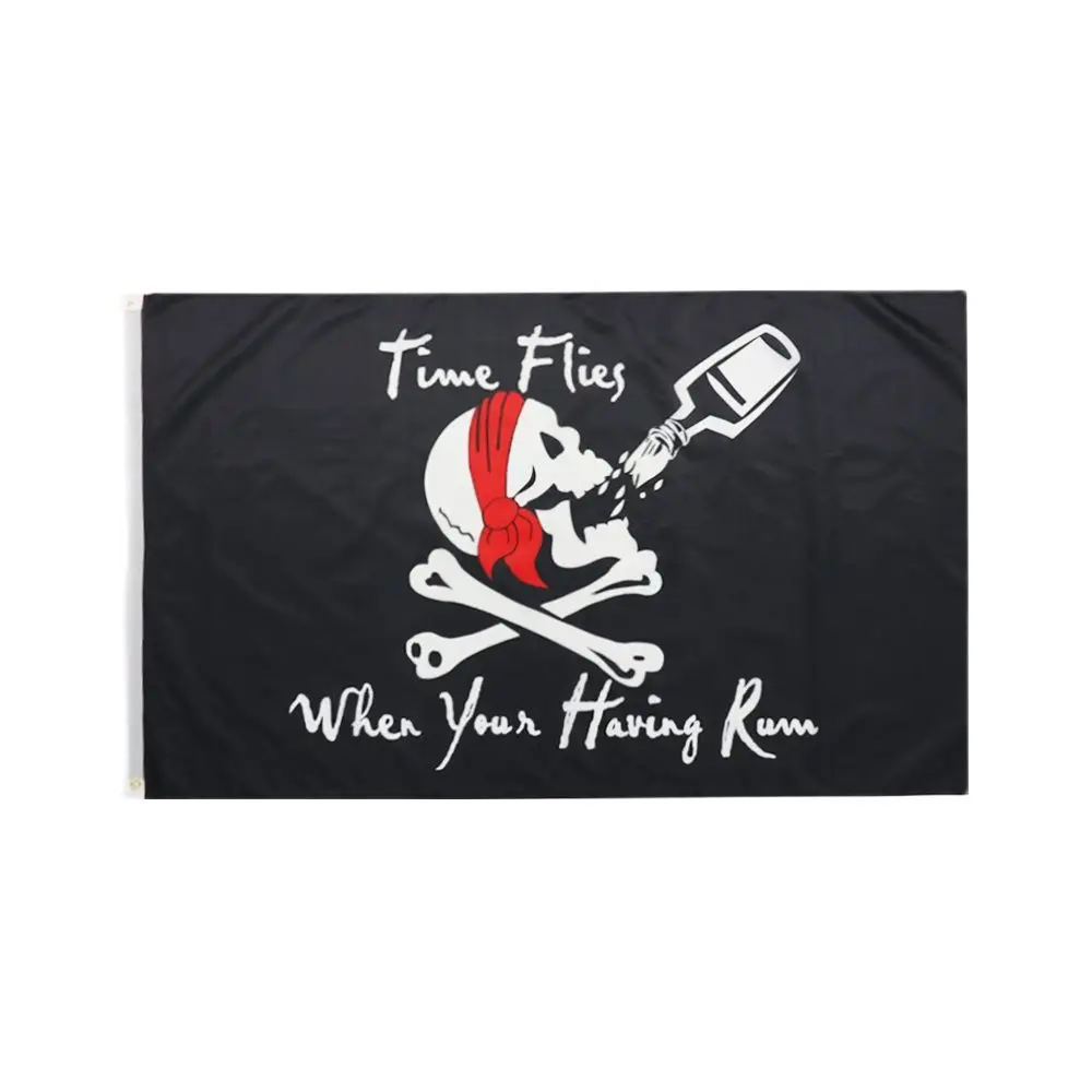 3X5 Ft Jolly Roger Flag Skull Bone Drinking The Time Flies When You Are Having Rum Pirate Flags
3X5 Ft Jolly Roger Flag Skull Bone Drinking The Time Flies When You Are Having Rum Pirate Flags