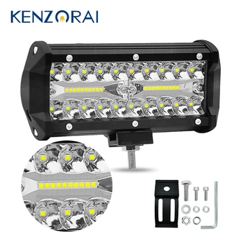 Spotlight LED bar Waterproof LED car lights Fog Lamp Driving Lights 7 inch 120W 12000LM for off Road UTV ATV 12V 24V Durable Hot 
Spotlight LED bar Waterproof LED car lights Fog Lamp Driving Lights 7 inch 120W 12000LM for off Road UTV ATV 12V 24V Durable Hot