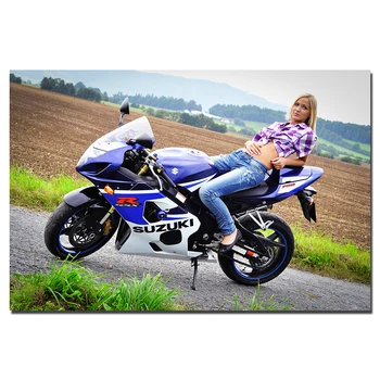 Suzuki GSX R Motorcycle and Blonde Girl Posters Wall Art Canvas Prints Decorative Paintings for Home Decor
Suzuki GSX R Motorcycle and Blonde Girl Posters Wall Art Canvas Prints Decorative Paintings for Home Decor