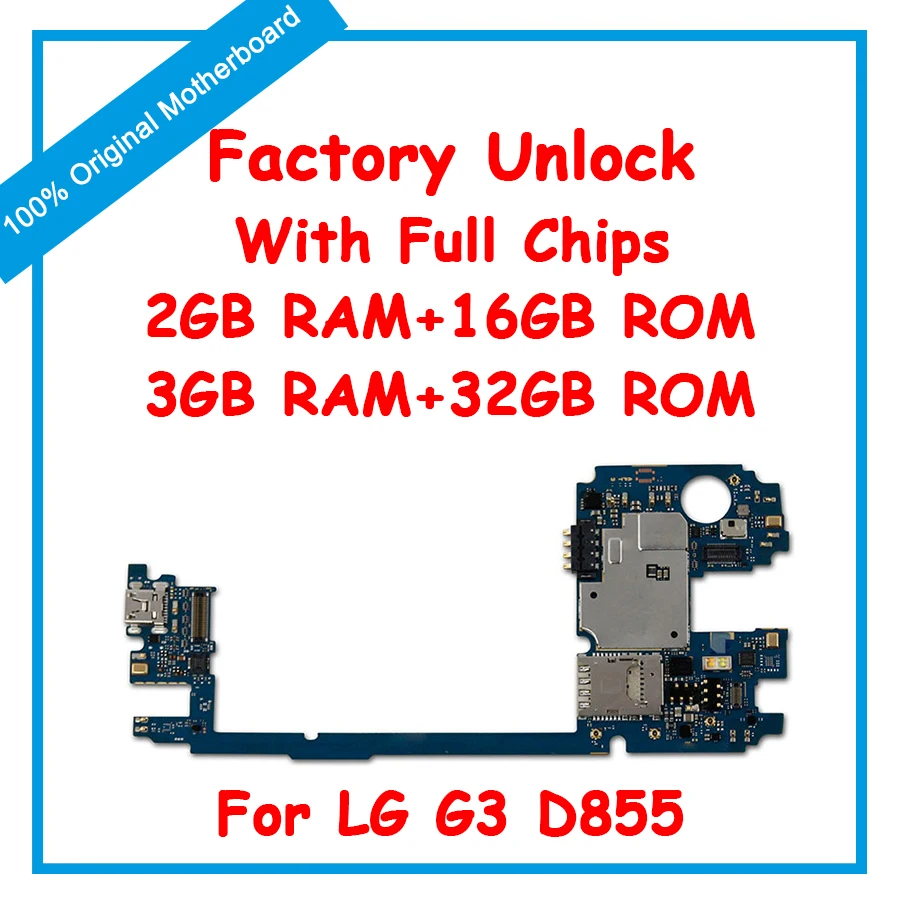 For LG G3 D855 16G 32G D852 D850 Motherboard With Full Chips Android OS Logic Board Tested Good
For LG G3 D855 16G 32G D852 D850 Motherboard With Full Chips Android OS Logic Board Tested Good