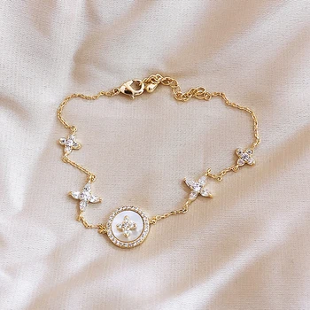 Bracelet Female Micro Inlaid Zircon Plum Blossom Cross Light Luxury High Sense Bracelet Bracelet ins Niche Design Bracelet
Bracelet Female Micro Inlaid Zircon Plum Blossom Cross Light Luxury High Sense Bracelet Bracelet ins Niche Design Bracelet