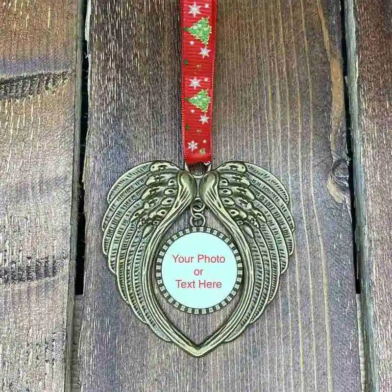 Can be posted with photos, heart-shaped wings pendant, Christmas tree tag hanging gift
Can be posted with photos, heart-shaped wings pendant, Christmas tree tag hanging gift