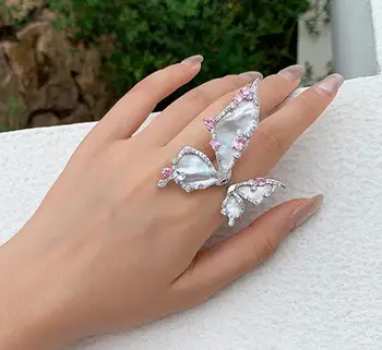 Timeless Wonder Zirconia Butterfly Stackable Rings Women Jewelry Punk Trendy Gothic Designer Hip Hop Top Ins Runway Fancy 2316 
Timeless Wonder Zirconia Butterfly Stackable Rings Women Jewelry Punk Trendy Gothic Designer Hip Hop Top Ins Runway Fancy 2316