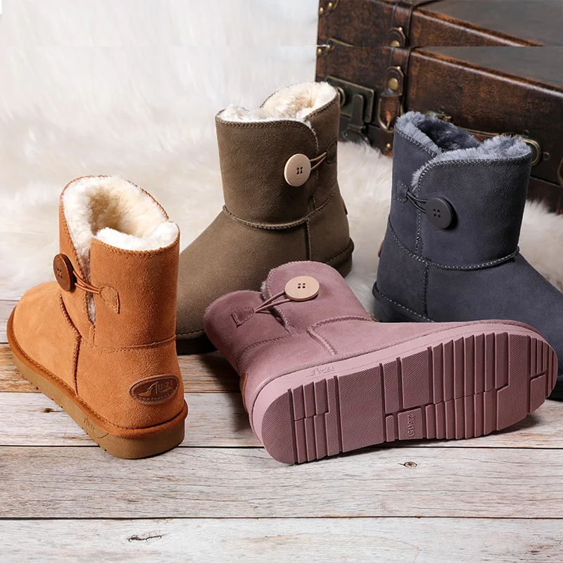 SP&CITY Wooden Button Adornment Women Winter Women's Mid Calf Boots Boots Unisex Snow Shoes Winter Thickening Keep Warm Children
SP&CITY Wooden Button Adornment Women Winter Women's Mid Calf Boots Boots Unisex Snow Shoes Winter Thickening Keep Warm Children
