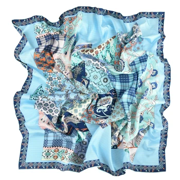 Prague Garden Print 100% Silk Shawl Wraps Foulard Women Fashion Head Scarves for Hair Wrapping 35" x 35" 
Prague Garden Print 100% Silk Shawl Wraps Foulard Women Fashion Head Scarves for Hair Wrapping 35" x 35"
