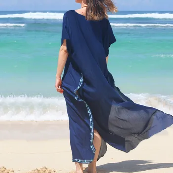 2020 Long Solid Swimwear For Women Embroidery Cotton Beach Cover ups For Ladies Swimsuit Bikini Beachwear Summer Bathing Suits
2020 Long Solid Swimwear For Women Embroidery Cotton Beach Cover ups For Ladies Swimsuit Bikini Beachwear Summer Bathing Suits