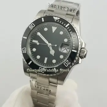 40mm Sterile 24 Jewels Japan NH35 Automatic Mens Watch Black Dial Sapphire Glass Ceramic bezel Luminous WristWatch 
40mm Sterile 24 Jewels Japan NH35 Automatic Mens Watch Black Dial Sapphire Glass Ceramic bezel Luminous WristWatch