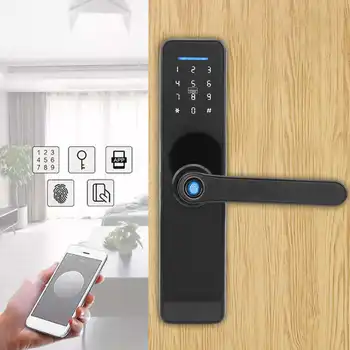 Smart Wifi Electronic Door Lock Fingerprint Password IC Card Mechanical Keys Unlock for Tuya
Smart Wifi Electronic Door Lock Fingerprint Password IC Card Mechanical Keys Unlock for Tuya