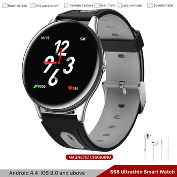 Ultrathin Smart Watch Men olid black belt.Glass, IP67 waterproof Fitness tracker SmartWatch SMS,Facebook Messenger notifications
Ultrathin Smart Watch Men olid black belt.Glass, IP67 waterproof Fitness tracker SmartWatch SMS,Facebook Messenger notifications