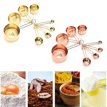 8pcs Nordic Stainless Steel Measuring Cups Spoons Set Coffee Tea Food Kitchen Baking Cooking Tools
8pcs Nordic Stainless Steel Measuring Cups Spoons Set Coffee Tea Food Kitchen Baking Cooking Tools