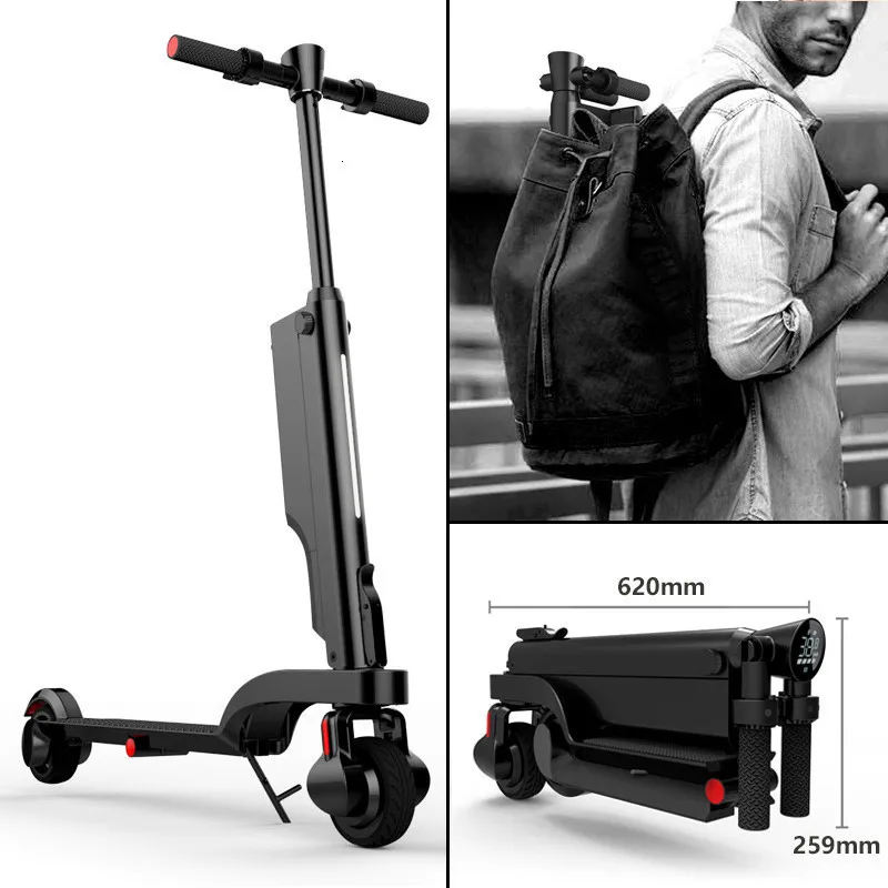 HX X6 Mini Electric Skateboard Two Wheel With Bluetooth Speaker Motor 200W 24V Portable Foldable Electric Bike For Adults (2)