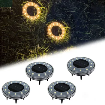 4pcs Solar Night Light 12LED Underground Light Outdoor Courtyard Lawn Garden Light Aisle Lighting Landscape Light Garden Light
4pcs Solar Night Light 12LED Underground Light Outdoor Courtyard Lawn Garden Light Aisle Lighting Landscape Light Garden Light