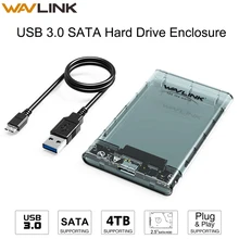 Wavlink 2.5 polegada usb 3.0 ssd gabinete para sata disco rígido docking station uasp para 2.5 "hdd ssd compatível com micro janela mac(China)