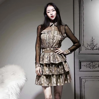 2 Piece Outfits Female Snake Pattern Shirt + Snake Pattern Cascading High Waist Skirt Two Piece Sets Women Clothing TA3116
2 Piece Outfits Female Snake Pattern Shirt + Snake Pattern Cascading High Waist Skirt Two Piece Sets Women Clothing TA3116