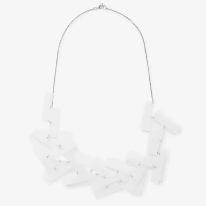 Overlapping White Resin Sheet Geometric Plastic Arts Multilayer Exaggerated Necklace Wholesale
Overlapping White Resin Sheet Geometric Plastic Arts Multilayer Exaggerated Necklace Wholesale