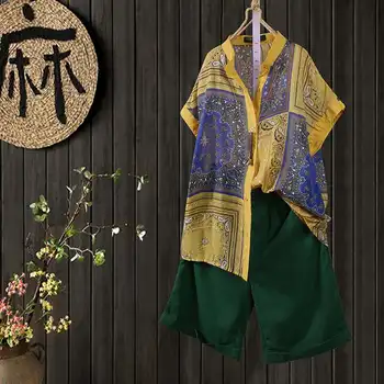 2020 ZANZEA Autumn Summer Women's Blouse Random Print Shirt O-Neck Button Casual Short Sleeve Blusas Plus Size Tops Tee Chemise
2020 ZANZEA Autumn Summer Women's Blouse Random Print Shirt O-Neck Button Casual Short Sleeve Blusas Plus Size Tops Tee Chemise